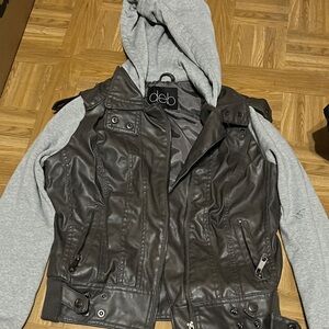 Deb Faux Leather Gray Jacket